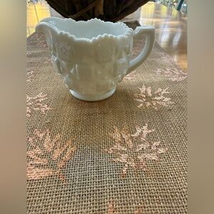 Westmoreland White Milk Glass Creamer or Sauce Pitcher